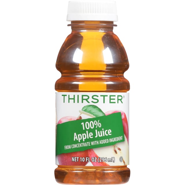 Thirst 100% Apple Juice - 10oz Bottle.
